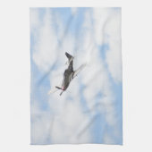 Mustang P51 im Flug Geschirrtuch (Vertikal)