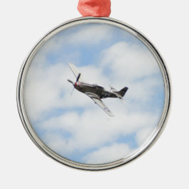 Mustang P51 im Flug Ornament Aus Metall
