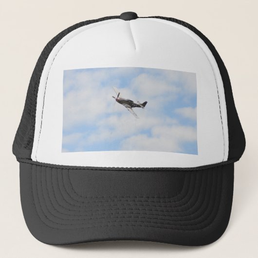 Mustang P51 im Flug Truckerkappe (Vorderseite)