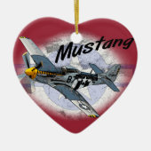 Mustang P51 Keramikornament (Vorne)