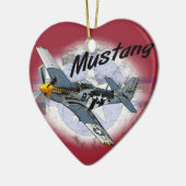 Mustang P51 Keramikornament (Links)