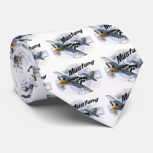 Mustang P51 Krawatte (Gerollt)