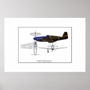Mustang P51 Poster