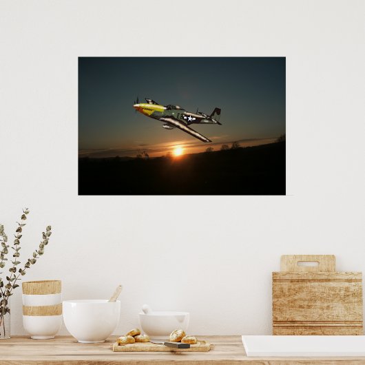 Mustang P51 Poster (Küche)