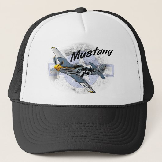 Mustang P51 Truckerkappe (Vorderseite)