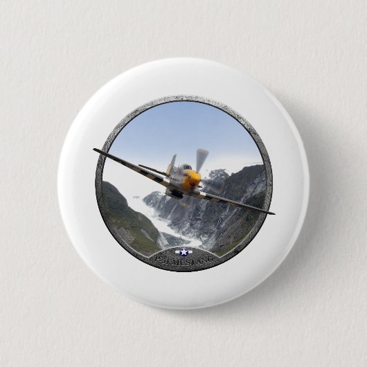 Mustang P-51 Button (Vorderseite)