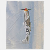 MUSTANG P-51 FLEECEDECKE (Vorderseite)