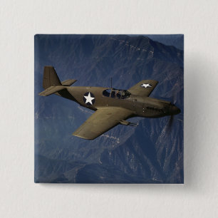 Mustang P-51 im Flug, 1942 Button