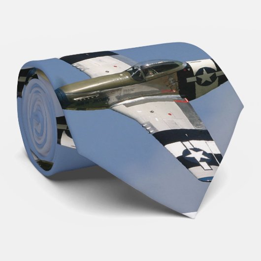 MUSTANG P-51 KRAWATTE (Gerollt)