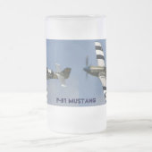 MUSTANG P-51 MATTGLAS BIERGLAS (Mittel)