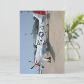 Mustang P-51D Luftfahrzeug - Flachkarte (Stehend Vorderseite)