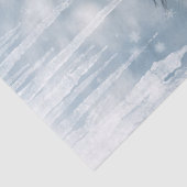 Mustang Pferd im Schnee Seidenpapier (Detail)