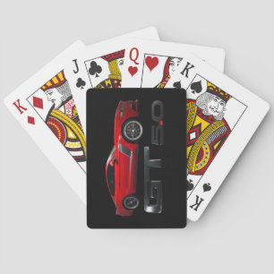 Mustang Red Playing Cards Spielkarten
