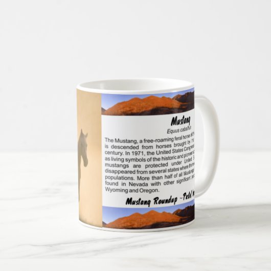 Mustang Roundup Kaffeetasse (VorderseiteRechts)