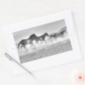 Mustang Run Rechteckiger Aufkleber (Umschlag)