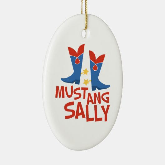 Mustang Sally Keramik Ornament (Rechts)