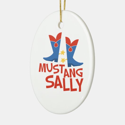 Mustang Sally Keramik Ornament (Links)