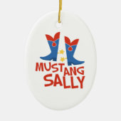 Mustang Sally Keramik Ornament (Vorne)