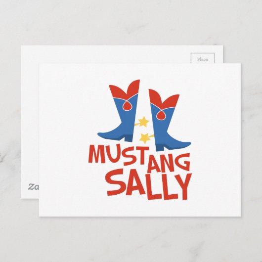 Mustang Sally Postkarte (Vorne/Hinten)
