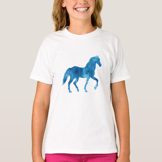 Mustang Silhouette - Hintergrundfarbe auswählen T-Shirt (Vorderseite)