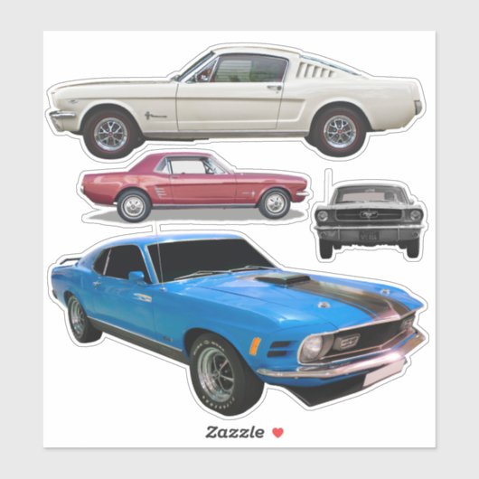 MUSTANG Stickers Aufkleber (Blatt)