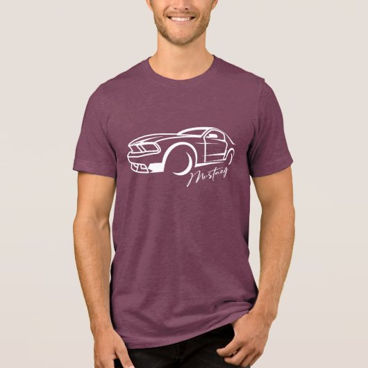 Mustang T-Shirt Tri-Blend Shirt (Vorderseite)