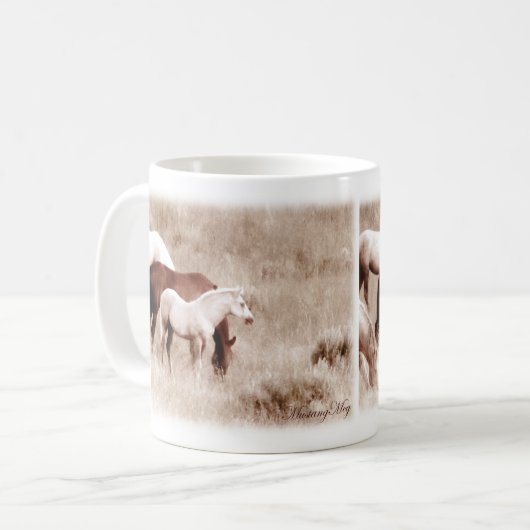 Mustang-Tasse Kaffeetasse (Vorderseite Links)