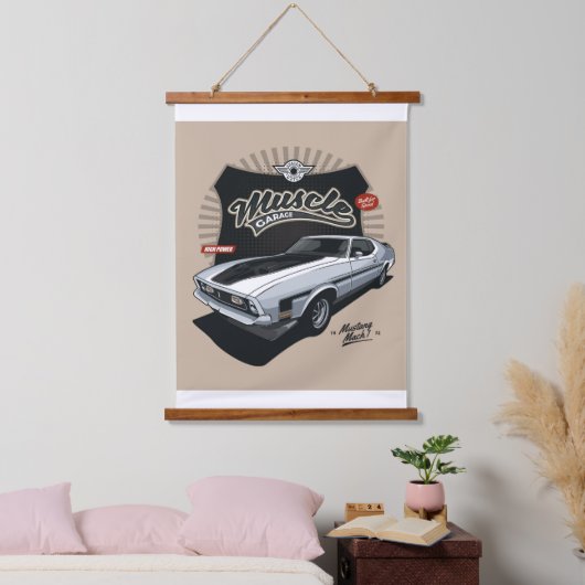 Mustang Wandteppich Mit Holzrahmen (Schlafzimmer)
