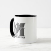 Mustang-Wecker-Tasse Tasse (Vorderseite Links)