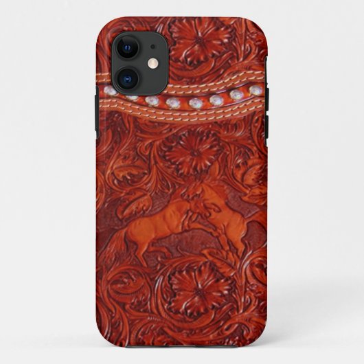Mustang-Westernleder iphone 5 Fall Case-Mate iPhone Hülle (Rückseite)