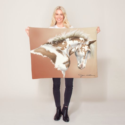 Mustang Wild, kleine bis große Fleece-Blanket Fleecedecke (Beispiel)