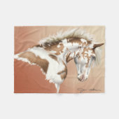 Mustang Wild, kleine bis große Fleece-Blanket Fleecedecke (Vorderseite (Horizontal))