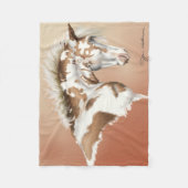 Mustang Wild, kleine bis große Fleece-Blanket Fleecedecke (Vorderseite)