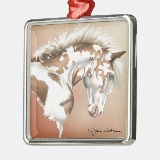 Mustang Wild Xtend Silbernes Ornament (Links)