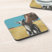 Mustang - wilde Pferde Untersetzer (Linke Seite)