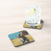 Mustang - wilde Pferde Untersetzer (Rechte Seite)