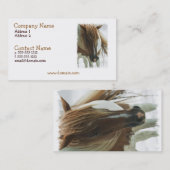 Mustang-wildes PferdeVisitenkarte Visitenkarte (Vorne/Hinten)