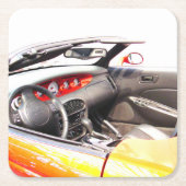 Mustange Rechteckiger Pappuntersetzer (Vorderseite)