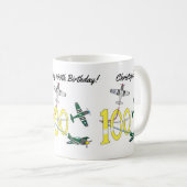 Mustangs 100. Geburtstag Kaffeetasse (VorderseiteRechts)