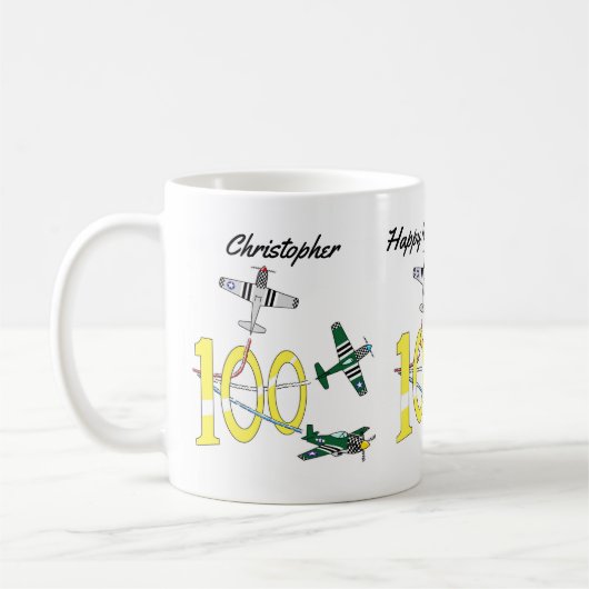 Mustangs 100. Geburtstag Kaffeetasse (Links)