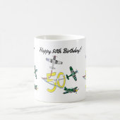 Mustangs 50. Geburtstag Kaffee Tasse (Mittel)