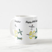 Mustangs 80. Geburtstag Kaffee Tasse (Vorderseite Links)