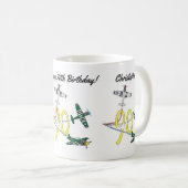Mustangs 90. Geburtstag Kaffee Tasse (VorderseiteRechts)