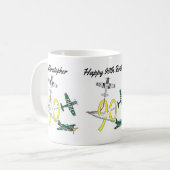 Mustangs 90. Geburtstag Kaffee Tasse (Vorderseite Links)