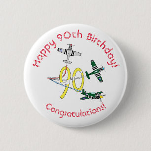 Mustangs 90. Geburtstagsabzeichen Button