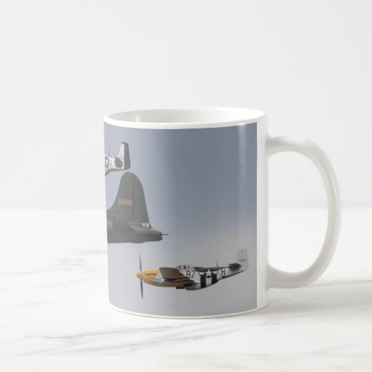 Mustangs b-17 und p-51 kaffeetasse (Rechts)
