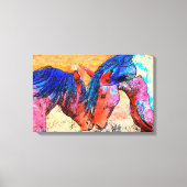 Mustangs Canvas Print Leinwanddruck (Vorderseite)