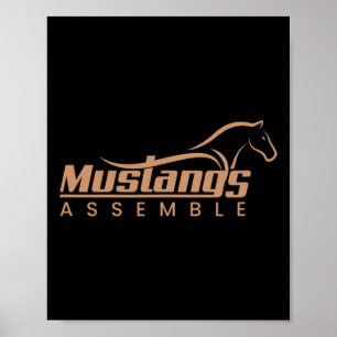 Mustangs Emble Poster