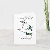 Mustangs individuelle Geburtstagskarte Karte (Vorderseite)