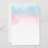 Mustangs oder Makeup Geschlechter-Enthüllungs-Einl Einladung (Rückseite)